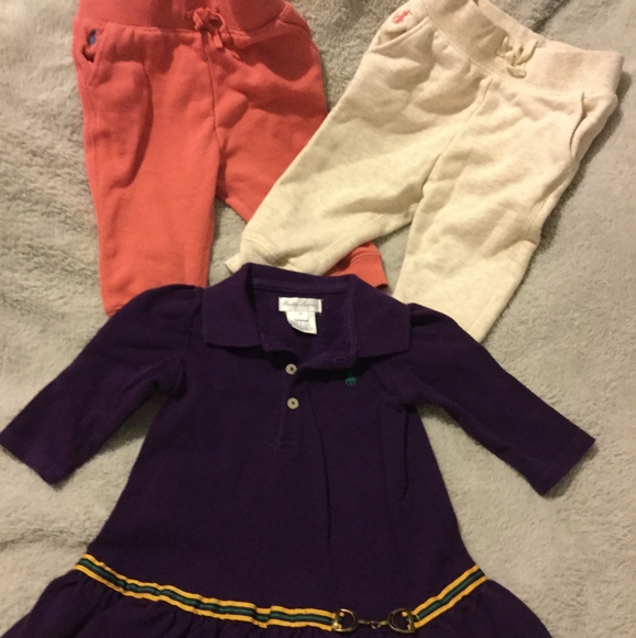 🧨 Ralph Lauran Purple dress 2 pull on sweatpants - Picture 1 of 8